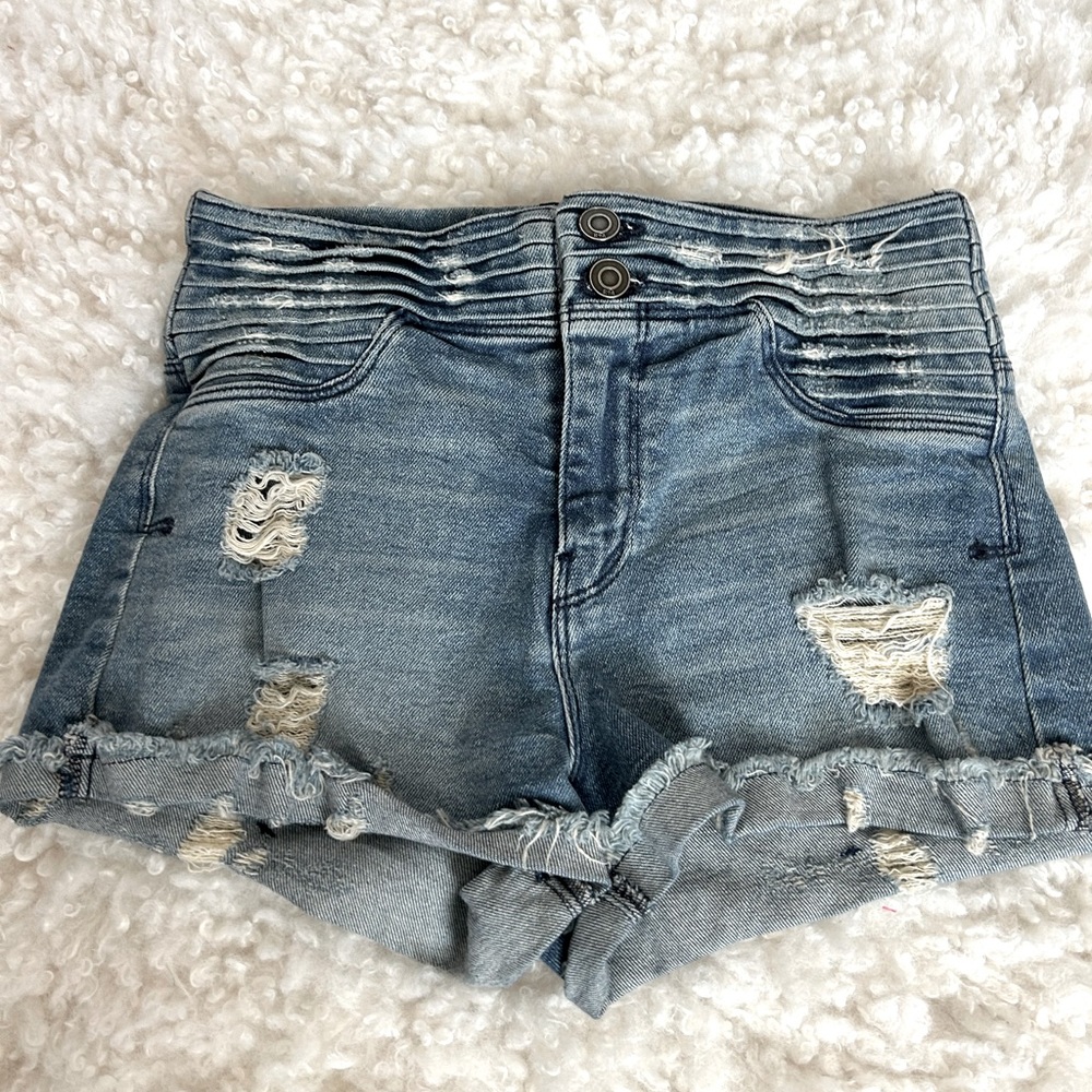 RtA denim shorts